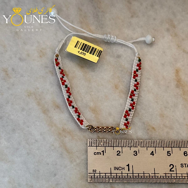 دستبند میوکی کارتیر طلا سفید قرمز